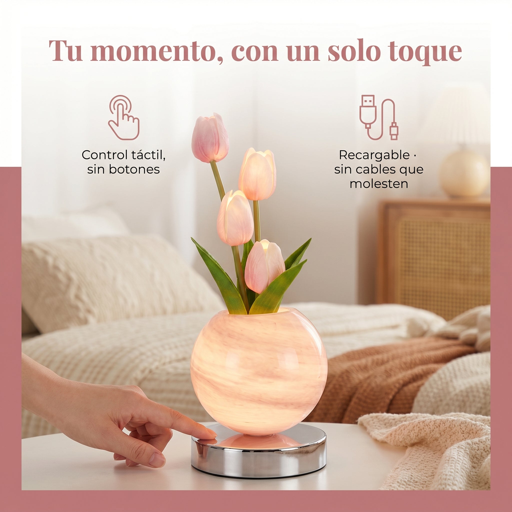 Lámpara Tulipán LED